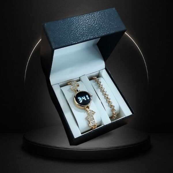 RELOJ LUXUR LED + PULSERA + ESTUCHE DAMA